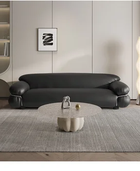 Italijos šviesos prabanga sofa mišinys, modernus paprastu būdu aukštos klasės kambarį, trijų vietų sofa