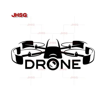 JHSG Automobilių Lipdukai Užsakymą Vinilo Lipdukai Drone Lenktynių Drone Naujos Technologijos, Automobilių Lipdukai, Automobilių Papuošimai Juoda/Sidabrinė PVC