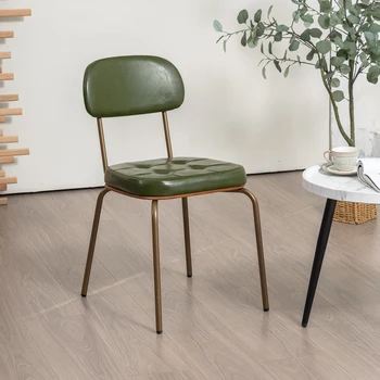 Kambarį Minimalistinio Valgomojo Kėdės Metalo Atlošas Atsipalaiduoti Dizaino Valgomojo Kėdės Modernus Retro Cadeira Namų Baldai WZ50DC