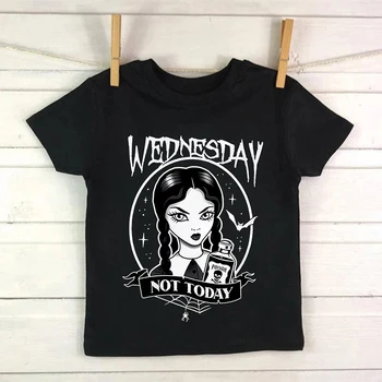 Karikatūros Marškinėlius, Trečiadienis Addams Vaikų Marškinėliai Aš Nekenčiu Žmonių Drabužius Vaikas, Mergaitė, Berniukas Nevermore Akademijos T Shirt Baby Atsitiktinis Viršų