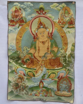 Kolekcines Tradicinio Tibeto Budizmo Nepale Thangka Budos paveikslų ,Didelis dydis Budizmas šilko brokatas tapybos p002504