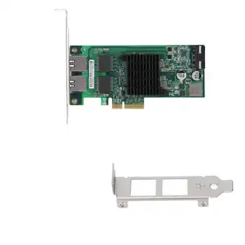  Kortelė 82576 PCI-E X4 Rj45 10/100/1000Mbps Gigabit Dual Port Elektros Prievado Adapteris