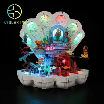 Kyglaring LED Šviesos Rinkinys 43225 Undinėlė Royal moliusko geldele Bloko Modelis (Neįtraukti Blokai)
