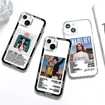 Lana Del Rey Geismas Gyvenimo Telefono dėklas Skirtas iPhone 15 14 13 12 11 Pro Max Mini X XR XSMAX SE20 8 7 6 6S Plius Skaidrios TPU Dangtis
