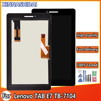 LCD Lenovo TAB E7 TB-7104I TB-7104 TB 7104i LCD Ekranas Su Jutikliniu Ekranu, skaitmeninis keitiklis Asamblėja