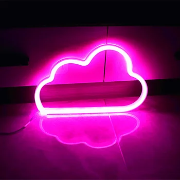 LED Cloud Design Neoninis Ženklas Naktį Šviesos Meno Dekoratyvinis Apšvietimas USB Sienos Lempos Vaikams, Kūdikio Kambarys Ramadanas Vestuves Apdaila