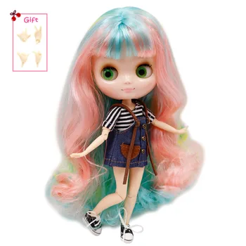 LEDINIS DBS Middie Blyth lėlės Serijos Nr. 1010/4268/3208 spalvingas plaukai su kirpčiukais 1/8 bjd žaislas Neo