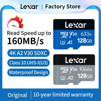 Lexar micro sd 128 GB Originalus 32GB 64GB 256 GB 512 GB 1 TB A1 A2 Class10 Atminties Kortelę, SDXC UHS-I SD/TF Flash Kortelės V30 4K Telefono