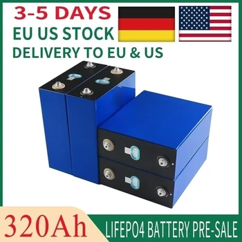 Lifepo4 Baterija 320Ah 4PCS 3.2 V Klasės 12V 310AH Ličio Geležies Fosfato Baterijos 