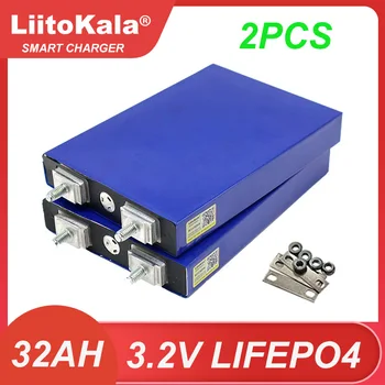 Liitokala 3.2 v 32ah lifepo4 baterias 4S 12.8 v 30ah 3c 5c lítio geležies fosfato bateria saulės motocicleta veículo elétrico