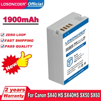 LOSONCOER 1900mAh NB-10L Baterija, Canon SX40 HS SX40HS SX50 PowerShot SX40 HS SX50 HS SX60 SS Baterijos