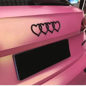 Meilė Širdies Logotipą, Galiniai Kamieno Uodega Etiketės Ženklelis Emblema Lipdukas Automobilio Lipdukas, skirtas A4 A3 A5 A6 A4L B7 B8 B9 C6 C7 Pakeitimo Priedai