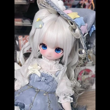 Mielas 1/4 BJD Doll Galva Su Kūno Derva Medžiaga Šypsena Mergina Lėlės Anime 