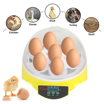 Mini 7 Kiaušinių Inkubatorius Brooder Reguliuojamas Skaitmeninis Temperatūros Paukščių Inkubatorių Ūkio Perykla Vištienos Antis, Paukštis, Karvelis