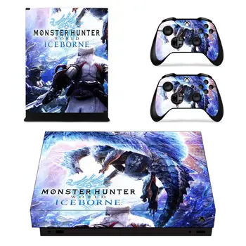 Monster Hunter Pasaulio Iceborne Visą Odos Konsolės & Valdytojas Decal Lipdukai Xbox One X Konsolė + Valdytojas Odos Lipdukas