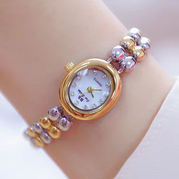 Moteriški Rankiniai Laikrodžiai Suknelė Aukso Žiūrėti Kristalų Deimantai, Laikrodžiai, Nerūdijančio Plieno, Sidabro spalvos Laikrodis Montre Femme Moterų Apyrankės, Laikrodžiai