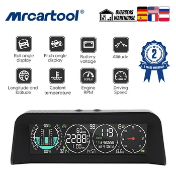 MRCARTOOL M80 GPS+OBD Intelektualių Daugiafunkcių Transporto priemonių Head-up Display, Gali Skaityti Realaus laiko Duomenų Išvesties EKIU