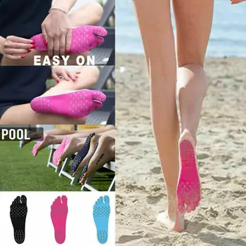 Non-slip Pajūrio Paplūdimio Bateliai, įrengtas, su anti-slydimo batų Paplūdimio kojinės Padas Kojų Lipdukas Vidpadžiai Lankstūs Paplūdimio Kojų