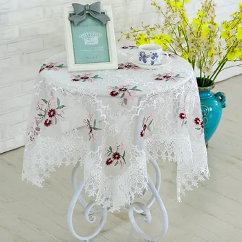 Nėrinių staltiesė kavos lentelė kambarį staltiesė stačiakampio formos cofee stalo dekoro elegantiškas staltiesių Valgomojo stalo dangtis