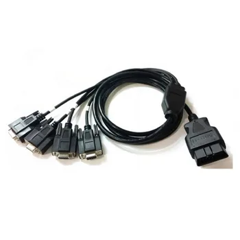 OBD vieną revoliuciją 4 DB9 sąsaja serial RS232 OBD2 diagnostikos kabelis įrankis ryšio linijos