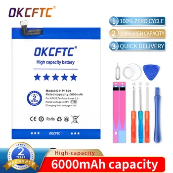 OKCFTC 6300mAh C11P1609 Baterija ASUS Zenfone 4 max 5.2
