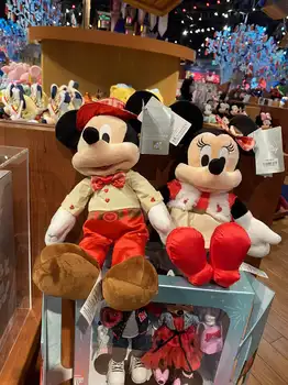Originalus 2022 Valentino Diena Mickey Minnie pliušinis žaislas lėlės Gimtadienio dovana Vaikui