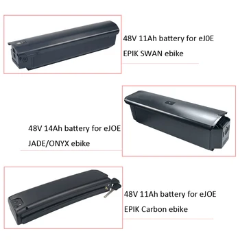 Pakeisti eJOE EPIK Swan Ebike Baterija 48V 10.5 Ah 14Ah 500W 750W EPIK Anglies JADE/ONIKSAS Elektrinis Dviratis su Įkroviklio