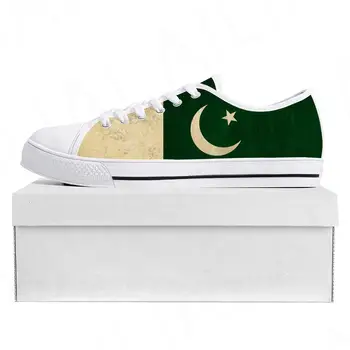 Pakistano Vėliava Mažai Top Aukštos Kokybės Sportbačiai Vyrai Moterų Paauglys Drobės Sneaker Pakistano Prode Atsitiktinis Pora Batų Užsakymą Batų