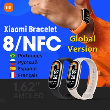 Pasaulinė Versija Xiaomi Mi Juosta 8 Kraujo Deguonies Fitneso Apyrankę Mi Juosta 8 Fitneso Traker Širdies Ritmo Monitorius 