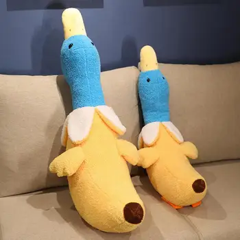 Patrauklios Miega Pagalbos Bananų Antis Pliušinis Žaislas Sofa Ornamentu Animacinių Filmų Antis Lėlės Juokinga Universalios