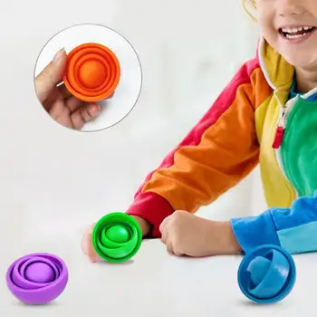 Piršto Gyro Žaislas Multi-layer Pasukti Verpimo Viršuje Išskleidimo Naujovė Žaislų Fidget Suktuko Įtempių Žaislas Partija Pasisako