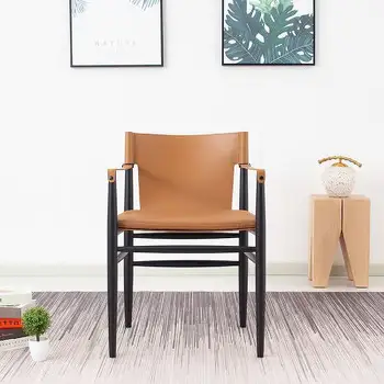 Porankiai Dizaineris Valgomojo Kėdės Modernus Odinis Unikalus Barstools Minkštas Valgomojo Kėdės Ergonomiškas Biuro Silla Comedor Namų Baldai