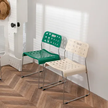 Pramonės Nugaros Atrama, Žalia Kėdės Valgomojo Mažas Baltas Vieną Mielas Plastiko Dizainerio Kėdė Šiuolaikinės Sillas De Playa Baldai