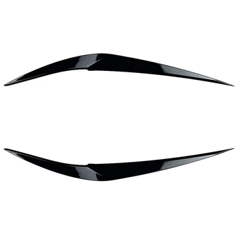 Priekinių Žibintų Padengti Galvos Šviesos Lempos Vokų Antakių Apdaila, ABS X1 F48 Xdrive 2015-2021 Ryškiai Juoda