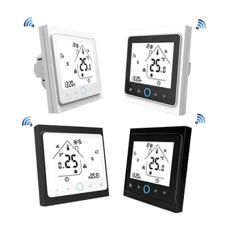 Qiumi Smart Wifi Termostatas Temperatūros Reguliatorius Pažangi Oro Kondicionavimo sistema, Programuojamas Temperatūros Reguliatorius su 2-vamzdis