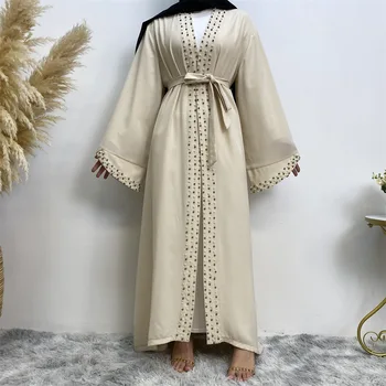 Ramadanas Abaja 2023 Moterų Marokas Suknelė Musulmonų Eid Duobute Malda Abayas Dubajus Šalis Suknelės Kaftan Skraiste Longue Vestidos Largos