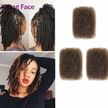 Remy Plaukų Afro keistą Garbanoti Palaidi Žmogaus Plaukų Kasytės 1 Pluoštas 30g/pc Drei Nėrimo Kasytės Plaukų priauginimas