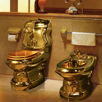 Royal Europos stiliaus Auksinio Tualeto Hotel Tualetinio Vandens Siurblys Retro Spalvų Namų Kūrybinės Keramikos Asmeninį Tualetą