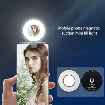 Selfie Žiedas Šviesos Įkrovimo Įrašą Apie Mobilųjį Telefoną Žiedas Šviesos Apskritimas su 3 Šviesos Spalvos Temperatūros Režimų Mobilaus Telefono
