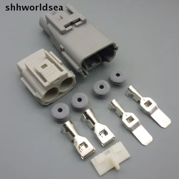 shhworldsea 4Sets 2 pin 7,8 MM didelės galios automobilių automatinis laido jungtis striukė sunkiųjų transporto priemonių, įrengta elektros tinklo lizdo, toyota