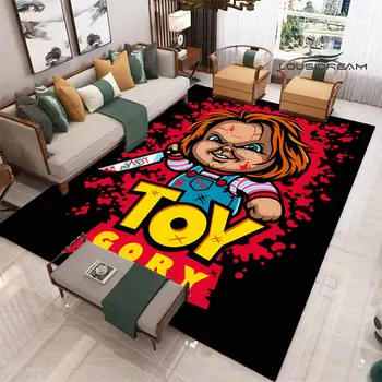 Siaubo filmas Kultas Chucky spausdinimo naudingasis plotas kilimas virtuvės kilimėliai, grindų mielas kilimas kawaii kilimas