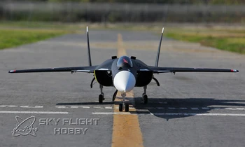 SkyFlight nuotolinio valdymo plokštumos modelis twin 70mm 12 geležtės plastiko EPF SU47 SU-47 PNP standartas