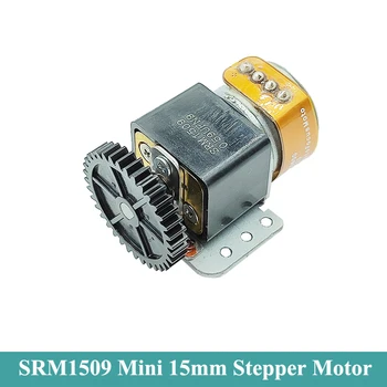 SRM1509 Micro 15mm Full Metal Gear Stepper Motor 2-Etapas 4-Wire Mini Tikslumo pavarų Dėžė Žingsninis Variklis 