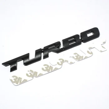 Su turbokompresoriumi ženklinimo TURBO uodega langelį automobilio logotipas 3D trimatis ženklinimo automobilių automobilių lipdukai sporto lipdukai tinka