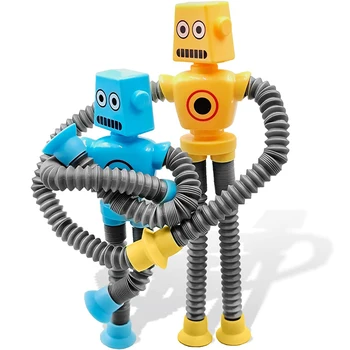 Tampri siurbtukas Robotas Žaislas Vaikams Formos Keitimas Teleskopinis Pop Vamzdžiai Jutimo Žaislų Mergaitėms Berniukai Įtempių Žaislas Dovanos