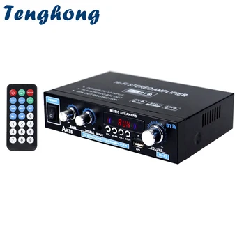 Tenghong AK35 Skaitmeninių Stiprintuvų Bluetooth 5.0 2 Kanalų FM USB Nuotolinio Valdymo HIFI Audio Surround Garso Stiprintuvas 800W