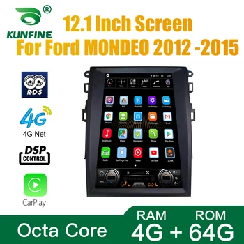 Tesla Ekrano Octa Core 4GB RAM 64GM ROM Android 10.0 Automobilio DVD Grotuvas GPS Deckless Automobilio Stereo Ford MONDEO 2012 2013 2014 2015