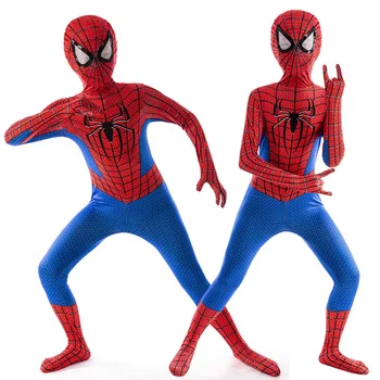 The Amazing Spiderman Kostiumas Vaikams Marvel Superhero Cosplay Kostiumų Bodysuit Jumpsuit Halloween Carnival Šalies Kostiumų Vaikas