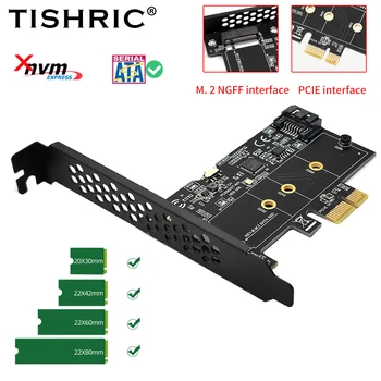 TISHRIC M2 NGFF Exansion Card PCIE 1X Į SATA 3.0 PCI-E Express 