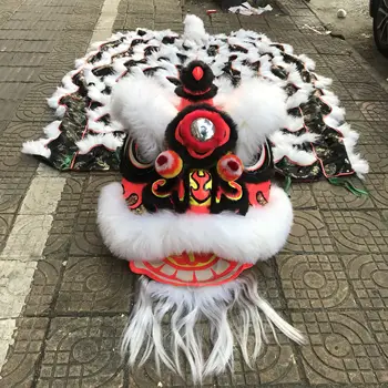 Tradicinės Kinų Lion Dance Talismanas Kostiumas 100% Vilna Lion Dance Apranga Etapo Rezultatus Priedai Reklamos Kostiumas